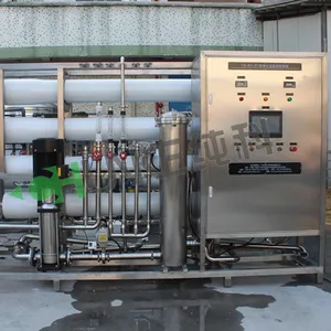 Pengolahan air tanaman terbalik osmosis, sistem penyaring mineral murni RO 2000L stainless steel dua tahap