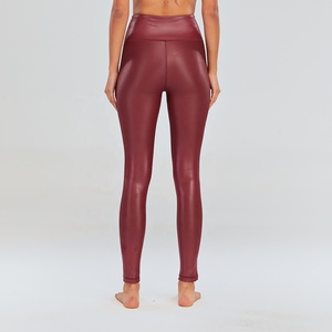 Leggings JIEJIN Personalizzati in <span class=keywords><strong>Ecopelle</strong></span> Elasticizzata a Vita Alta, Colori Vivaci, Lucidi per Fitness e Palestra da Donna - Product Image 3