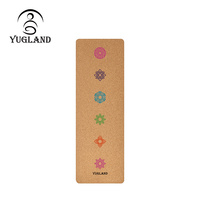 Tapis de yoga YUGLAND en liège organique antidérapant et TPE, écologique, en caoutchouc naturel, pour la gym et la maison
