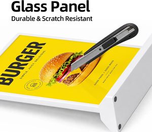 A4 Desktop Rechargeable Backlit Poster Frame LED <b>Advertising</b> <b>light</b> <b>box</b> Menu Sign Holder for Restaurants Bars Hotels Stores - Product Image 6