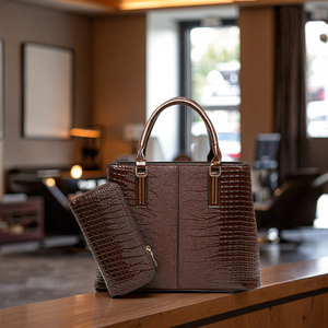<span class=keywords><strong>Sac</strong></span> <span class=keywords><strong>à</strong></span> <span class=keywords><strong>main</strong></span> en <span class=keywords><strong>cuir</strong></span> PU pour femme, grande capacité, motif carré décontracté, <span class=keywords><strong>petit</strong></span> portefeuille et décoration imprimée animalière - Product Image 4