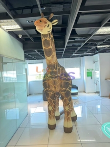 Personalizzare il tema della giungla gonfiabile gigante gigante gonfiabile modello di giraffa per la decorazione natalizia - Product Image 6