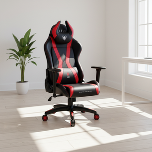 <span class=keywords><strong>DIABLO</strong></span> <span class=keywords><strong>Chaise</strong></span> de bureau pivotante ergonomique en cuir PU à dossier haut, confortable, avec logo personnalisable, massage, pliable, pour le gaming - Product Image 5