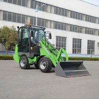 Chargeur compact électrique, capacité de charge nominale de 1000 kg, mini-chargeur haute puissance pour la construction, chargeur électrique compact