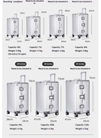 Valise trolley unisexe grande capacité 28 pouces en alliage aluminium-magnésium, avec serrure TSA et roues pivotantes à 360 degrés – Vente en gros