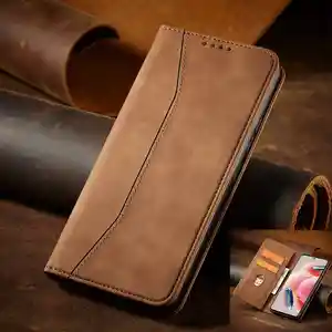 새로운 패션 PU 가죽 지갑 전화 케이스 Redmi Note 12 4G 11 Pro 10 5G 케이스 카드 슬롯 전화 케이스