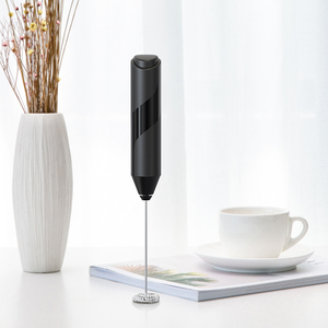 Espumador de Leche Eléctrico Portátil Automático <span class=keywords><strong>con</strong></span> Soporte, Clásico Negro, para Café - Product Image 4