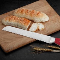 Couteau de cuisine en acier inoxydable, manche en ABS, bloc de bois, ensemble de couteaux de restaurant professionnels, 16 pièces