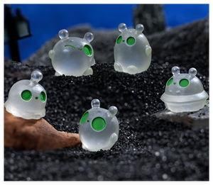 DIY Mang Dai pequeño <span class=keywords><strong>alien</strong></span>ígena multicolor Micro animales 3D encanto brillante muñeca figuritas resina luminosa bolsa de la suerte ciego Sorpresa Juguete - Product Image 5