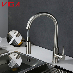 Grifo <span class=keywords><strong>de</strong></span> Cocina Moderno <span class=keywords><strong>de</strong></span> una Sola Palanca con Rociador Extraíble, <span class=keywords><strong>Manguera</strong></span> Móvil <span class=keywords><strong>de</strong></span> Acero Inoxidable - Product Image 3