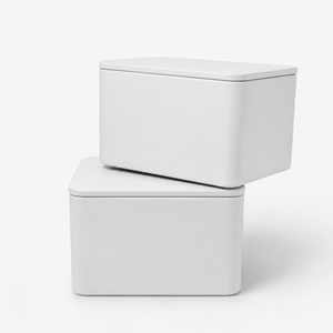 Custom Square Matte White Metal Tin <b>Box</b>, Plain <b>Empty</b> Food Grade Tin For Tea Candy Jewelry Small Item <b>Gift</b> Storage Packing - Product Image 1