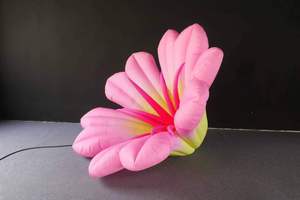 Grande sculpture florale gonflable géante, ballon en forme de fleur de dessin animé, <span class=keywords><strong>Alice</strong></span> <span class=keywords><strong>au</strong></span> <span class=keywords><strong>pays</strong></span> <span class=keywords><strong>des</strong></span> <span class=keywords><strong>merveilles</strong></span>, décoration avec lumières LED, imperméable et durable - Product Image 6