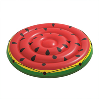 Robuste PVC gonflable rouge pastèque île piscine flotteur tranche de fruits matelas à eau salon de natation radeau pour enfants adultes