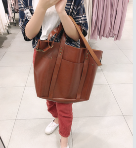 Brand new borsa Da Spiaggia In Pelle Tote Borsa Dispone di Cinghie Per Tenere Cappello - Product Image 3