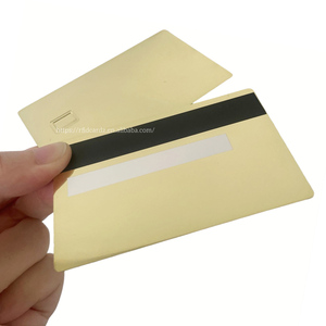Tarjeta de Crédito de Metal de 0,8mm, tarjeta de acero inoxidable EMV, color negro, mate, dorado, latón - Product Image 5
