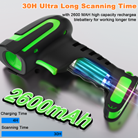 Symcode MJ-2020 dengan Layar Hijau, Pembaca Barcode Industri 2D BT 433, Lampu LED, Bersertifikasi ROHS, Stok Tersedia