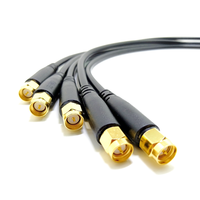 Câble coaxial d'usine 50 ohms BJR200 câble RF à faible perte BJR-200 de câble coaxial avec connecteur de cloison femelle SMA mâle à N Type
