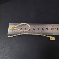 Cordon de chanvre de haute qualité de 10cm de long Cordon de suspension d'étiquette volante naturelle