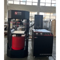Máquina de Ensayo de Compresión para Morteros de Cemento Hidráulico, Acero Grueso, Construcción, Hormigón, Resistencia a la Compresión, Equipo de Laboratorio