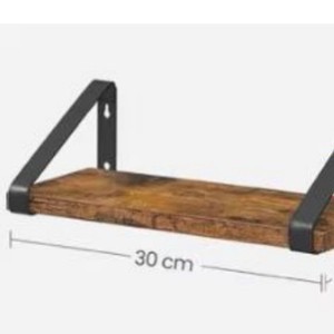 MDF Wall Shelves Rectangle Iron Bracket <b>Kitchen</b> <b>Storage</b> <b>Rack</b> Wall Mounted Type Neatening <b>Storage</b> - Product Image 2