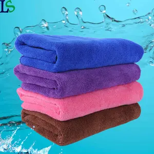 Logo personalizzato rosa microfibra Barbershop Salon asciugamano per capelli Soft Beauty Spa asciugamani per il viso