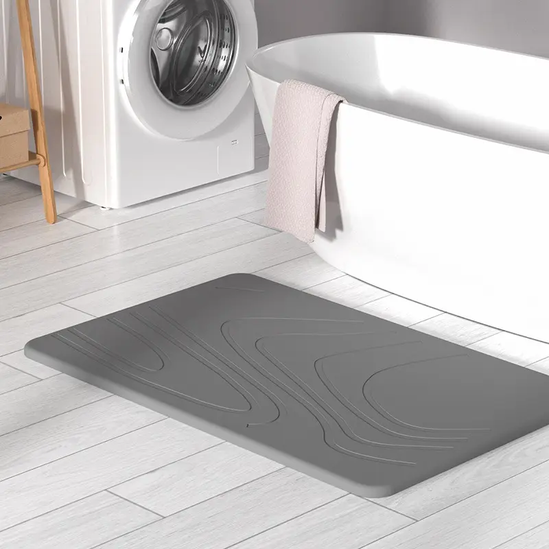 Bathroom Mat High quality Super Absorbent Floor Mat Non-Slip diatomite Bath Mat for bathroom