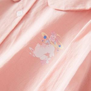 Nuova Camicia Casual in Cotone per Ragazze, Collo Tondo, Primavera-Autunno, Traspirante, Manica Lunga, Stampata, con Chiusura a Bottone Singolo per Bambini - Product Image 4