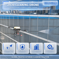 Drone de nettoyage intelligent commercial pour l'extérieur des bâtiments, nettoyage multi-embouts, pulvérisation pour surfaces extérieures au prix fabricant