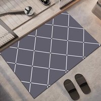 Water Absorption Non-Slip Pet-Friendly Stain Resistant Padded Polyester Bath Rug Toilet Mats Carpet Area Rugs Bathroom Mat Set