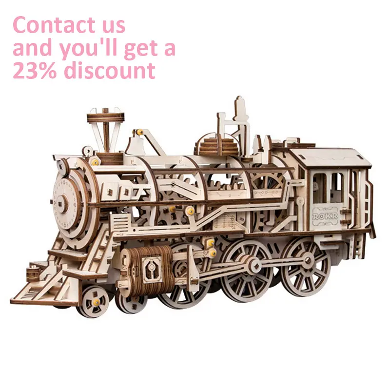 Robotime Rokr Contact ottieni il 23% di sconto sui giocattoli per ingranaggi meccanici LK701 giochi rompicapo puzzle in legno 3D