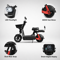 Trottinette électrique haute performance 200 kg, moteur 800 W, batterie lithium 48 V 24 Ah, autonomie 50 km, freins à tambour avant et arrière, trottinette électrique pour trajets urbains