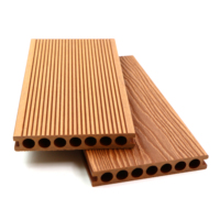 Planches de terrasse composites WPC co-extrudées Lvsenwood, revêtement de sol extérieur étanche en teck, pour jardin, système de pose par clic, stock entrepôt