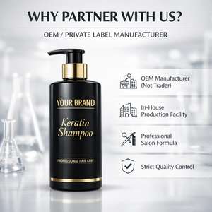 Champú de Queratina para Suavizar y Fortalecer el Cabello, Marca Privada, Fabricante OEM ODM, Champú Profesional para Salón, Sin Sulfatos - Product Image 3