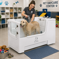 Baignoire acrylique pour toilettage d'animaux avec ozone pour traitement cutané