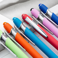 Stylo bille et stylet 2-en-1 en métal, coloré, pour publicité d'entreprise, cadeau d'entreprise, stylo à bille de bureau avec logo personnalisé