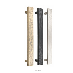 Poignée plate en aluminium Cliq avec design décoratif intelligent – Quincaillerie de porte moderne et élégante - Product Image 1