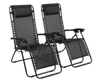 Chaise longue d'extérieur portable, inclinable et pliable, avec structure en fer, pour piscine, terrasse, camping, lit de camp