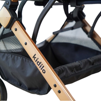 Poussette pliable multifonctionnelle en alliage d'aluminium léger avec fonction assis-couché pour bébé de 0 à 3 ans, capacité de charge jusqu'à 20 kg