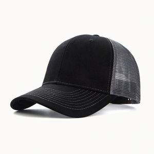 Wholesale <b>Summer</b> Cotton Mesh Trucker Cap Breathable Baseball Cap for <b>Men</b> Custom Trucker <b>Hats</b> - Product Image 3