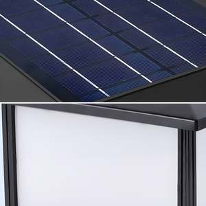 Lampe solaire à <span class=keywords><strong>LED</strong></span> carrée <span class=keywords><strong>pour</strong></span> poteau, en aluminium et acrylique, style nordique, <span class=keywords><strong>pour</strong></span> villa, jardin, <span class=keywords><strong>portail</strong></span>, pilier, paysage, décorative, étanche - Product Image 5
