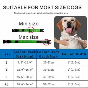Hot Selling Comfortable Rubber Polyester Webbing 3D <b>Dog</b> Paw Pattern USB Rechargeable Pet LED <b>Collar</b> - Product Image 4