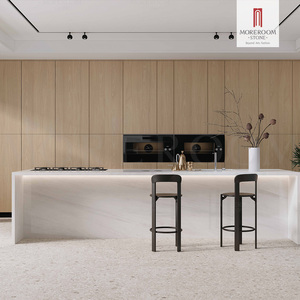 Planche <span class=keywords><strong>de</strong></span> <span class=keywords><strong>comptoir</strong></span> en pierre frittée aspect quartz Bianco Bolomoti original, finition mate blanche, épaisseur 12 mm, 3200x1600 mm, pour salle à manger extérieure - Product Image 6