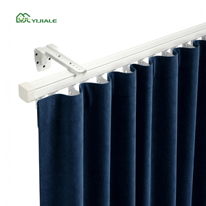 Rail <span class=keywords><strong>de</strong></span> rideaux en aluminium robuste YIJIALE, économique, en forme <span class=keywords><strong>de</strong></span> S, <span class=keywords><strong>à</strong></span> plis ondulés, blanc, pour <span class=keywords><strong>fenêtre</strong></span>, rail <span class=keywords><strong>de</strong></span> rideaux - Product Image 1