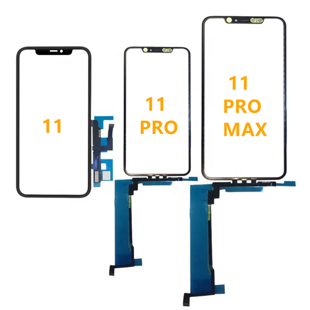 Cell Phone Repair Parts Replacement Outer Glass Front Cover Front Housing for Iphone All Models 6-12promax