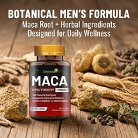 Capsules de racine de maca pour hommes adultes - Complément énergétique et vitalité à base de plantes naturelles avec Ashwagandha, Ginseng et Tribulus