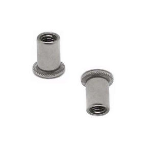 Écrous à riveter OEM en acier inoxydable 316, à tête plate moletée, inserts d'écrous aveugles pour robots d'assemblage automobile et matériel industriel - Product Image 3