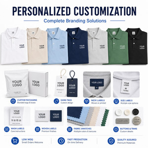 เสื้อโปโลพรีเมียมแบบยูนิเซ็กซ์ สกรีนโลโก้ได้ตามต้องการ รับผลิตเสื้อทีมกอล์ฟ ขายส่ง ไซส์ S-4XL หลายสี ดำ น้ำตาลเข้ม - Product Image 5