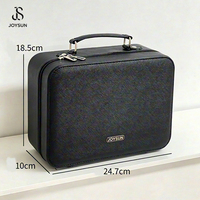 JOYSUN Vente en gros de trousses de maquillage personnalisées pour femmes, grande capacité, trousse de maquillage portable de voyage, boîte de rangement pour cosmétiques avec miroir
