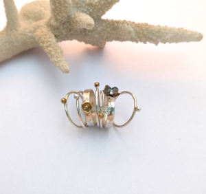 Étnico Simple 925 plata esterlina latón cobre bonito anillo mujer lindo diamante diseño para Casual boda aniversario joyería - Product Image 5