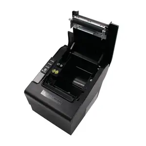 Imprimante de reçus thermique haute performance 80mm Interfaces multiples Imprimante de reçus de découpe de papier automatique pour magasin
